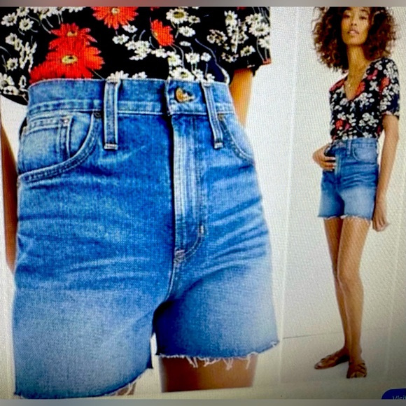 Madewell, the perfect short, ullman wash, size 32,NWT - Picture 1 of 9